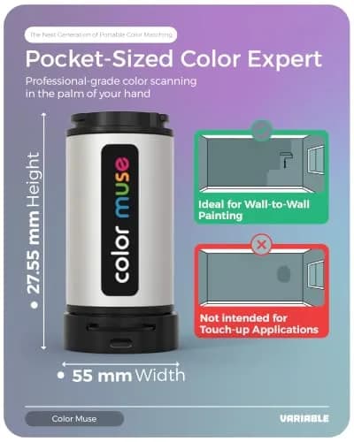 COLOR MUSE Colorimeter - Mobile Color Matching Tool | Accurately Matches Colors to Paint and Products thumbnail 3