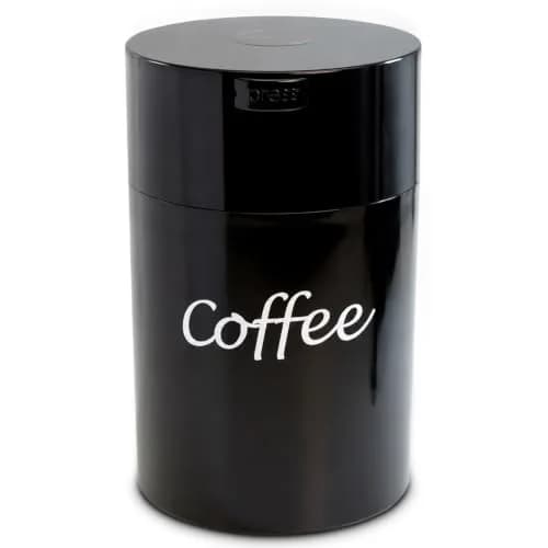 COFFEEVAC 1LB – Patented Airtight Container | Multi-use Vacuum Container for Coffee & Tea, Black with Logo thumbnail 1