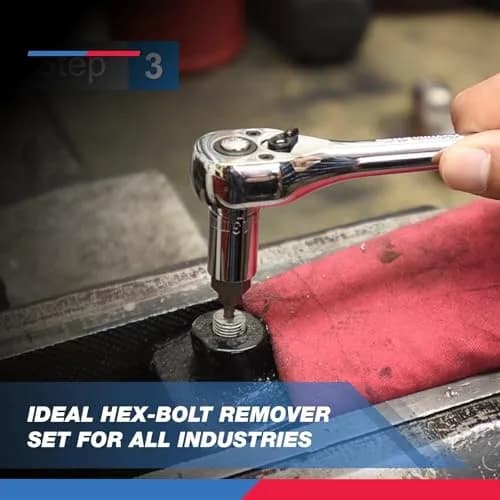 NEIKO 04204A Hex-Head Multispline Screw and Bolt Extractor Set, 25 Pieces | Remove Broken & Stripped Fasteners thumbnail 5