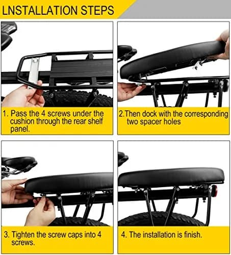 TOPCABIN Bicycle Manned Cushion Mountain Bike Back Seat | Comfortable Saddle for Kids & Adults thumbnail 5