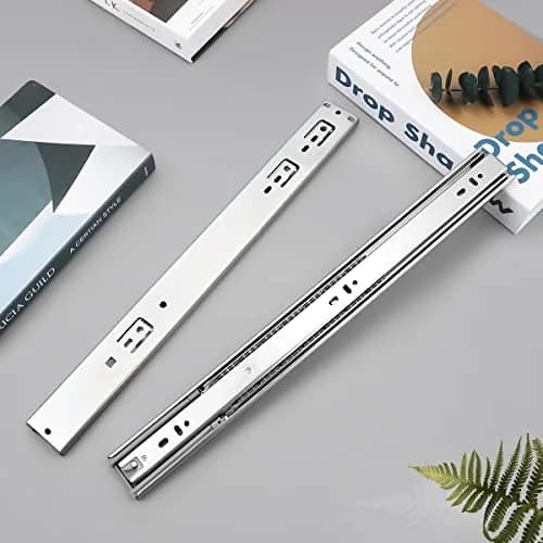Gobrico 18-Inch Rear/Side Mount Soft Close Drawer Slides with Brackets | Full Extension Heavy Duty thumbnail 7