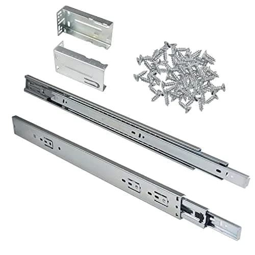 Gobrico 18-Inch Rear/Side Mount Soft Close Drawer Slides with Brackets | Full Extension Heavy Duty thumbnail 8