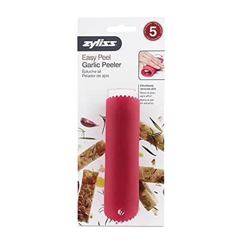 Zyliss Garlic Peeler - Silicone Garlic Peeler Tube Roller for Easy Garlic Skin Removal - Dishwasher Safe - Red thumbnail 5