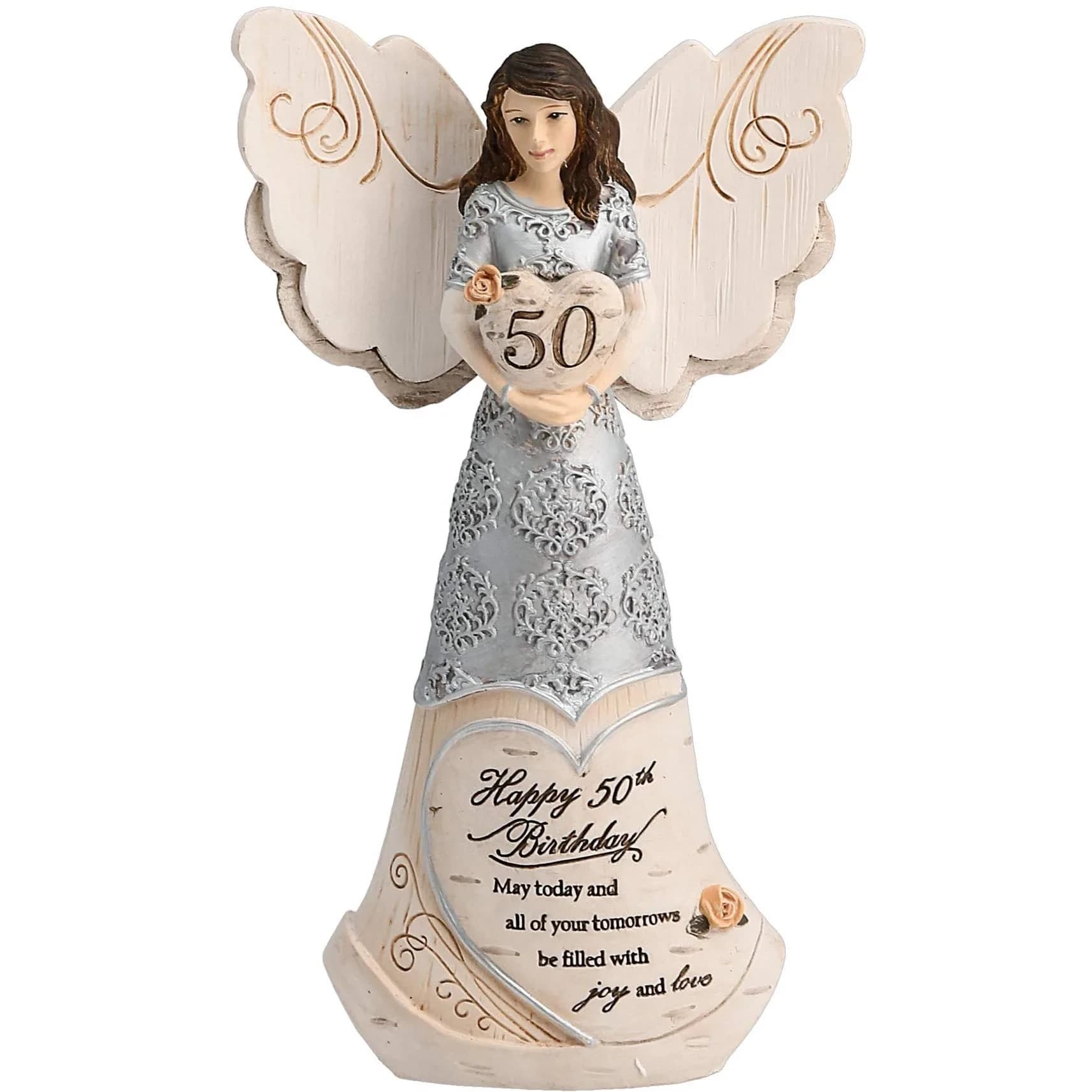 Pavilion Gift Company 50th Birthday Angel Figurine 15.24 cm (6") | Classic Birthday Gift