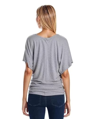 Hybrid & Company Women's Dolman Shirt KT44130 Heather GR S | Casual, Stretchable Summer Top thumbnail 6