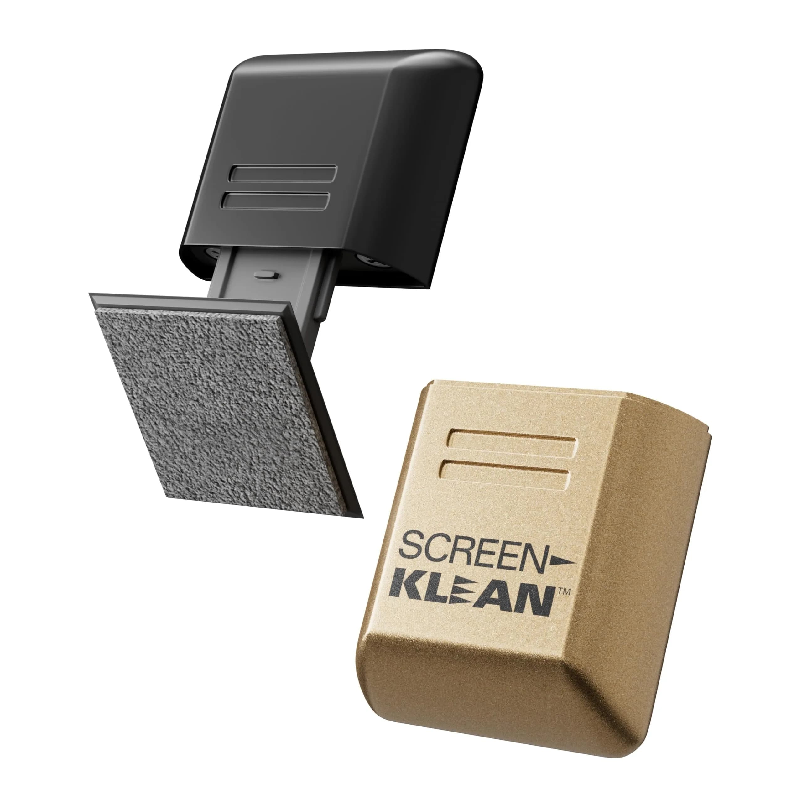 CarbonKlean ScreenKlean Tablet Screen Cleaner, Injected Black | Reusable, Microfiber, 150+ Uses — Electroplated Gold