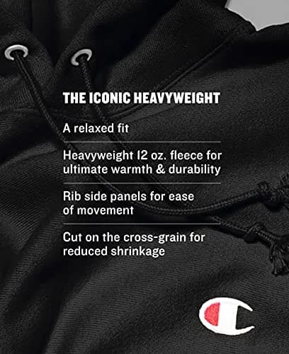 Champion Reverse Weave Sweatshirt, Granite Heather, S | Heavyweight Crew Neck for Men thumbnail 5
