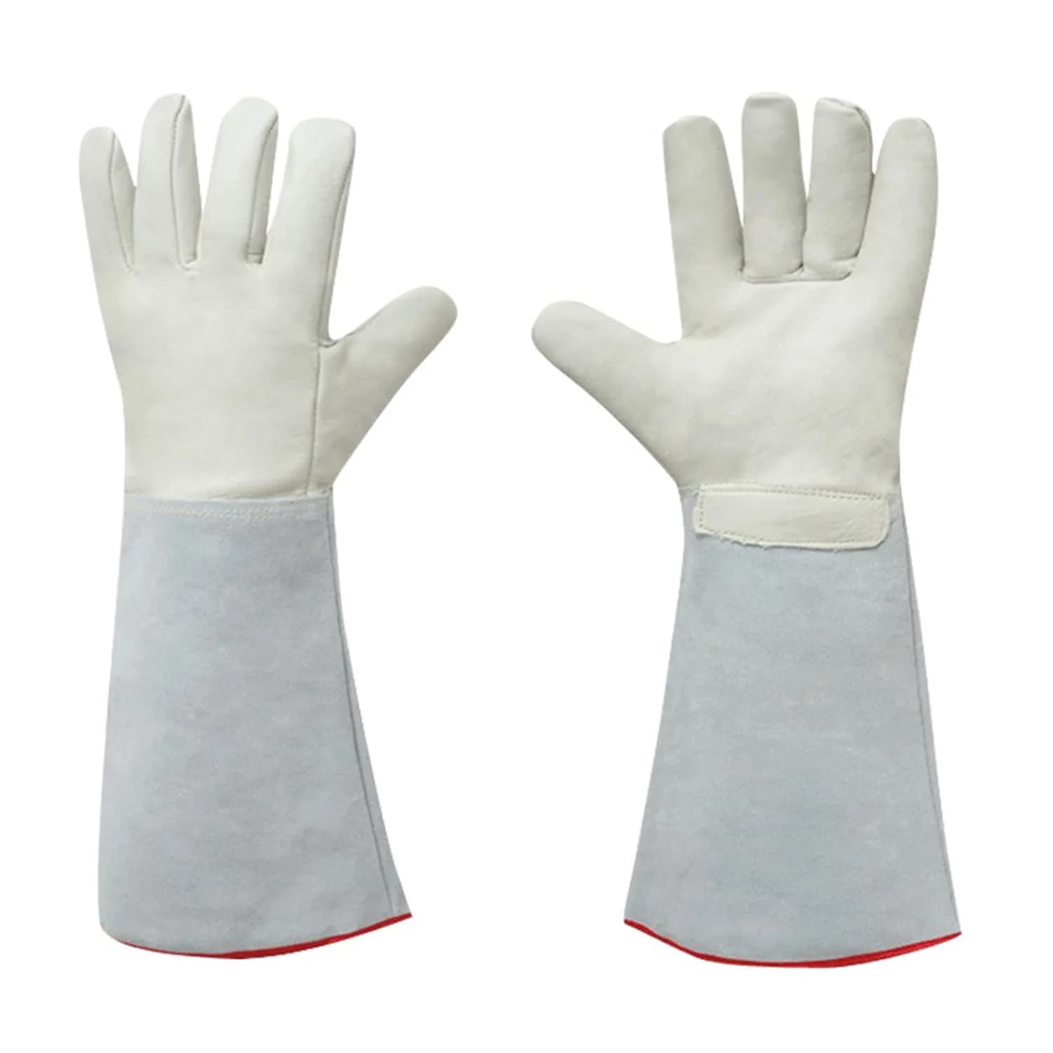 Inf-way White Elbow Length Cryogenic Gloves - 17.7" for Extreme Cold Protection