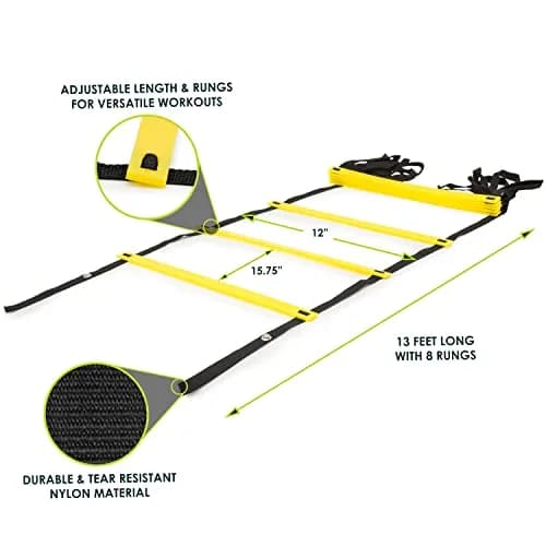 ProsourceFit Speed Agility Ladder 8 Rungs | Improve Footwork & Cardio in India thumbnail 2