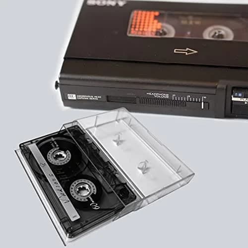 Evelots Cassette Tape Storage Case, Holds 25 Tapes, Clear Plastic | Protects Music Collection from Dust & Scratches thumbnail 2