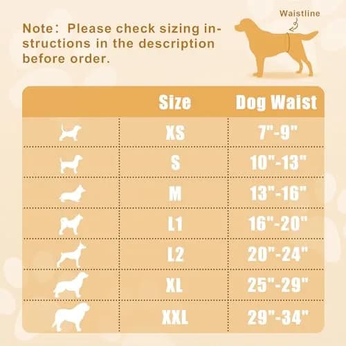 Teamoy Reusable Male Dog Belly Band, Pack of 3 X-Small | Washable Dog Pee Wraps for Spot Marking & Incontinence thumbnail 5