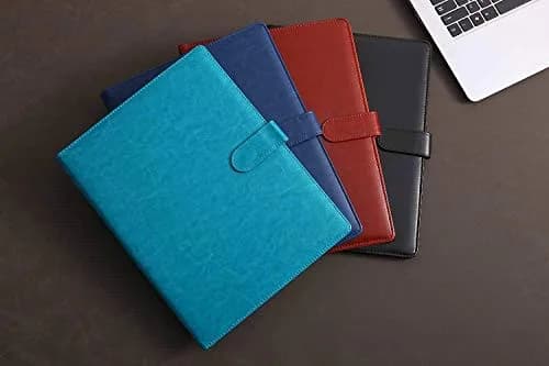 Mymazn Black Faux Leather Padfolio Clipboard Folder Portfolio with Pen Holder for Letter Size A4 Writing Pad | Professional Business & Office Organizer thumbnail 7