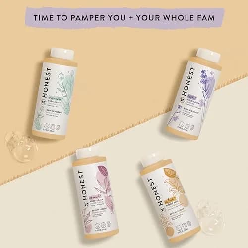 The Honest Company Bubble Bath, Hypoallergenic, Lavender Calm, 12 fl oz | Tear-Free, Gentle for Sensitive Skin thumbnail 7