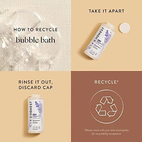 The Honest Company Bubble Bath, Hypoallergenic, Lavender Calm, 12 fl oz | Tear-Free, Gentle for Sensitive Skin thumbnail 8