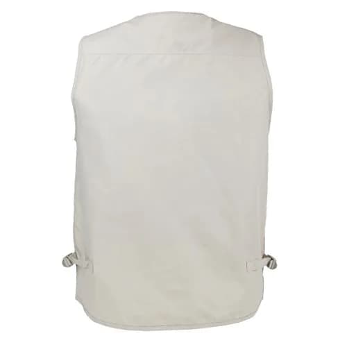 LUSI MADAM Men's Poplin Outdoors Travel Sports Multi-Pockets Work Fishing Vest XX-Large Pale Cyan | Utility & Comfort thumbnail 5