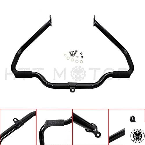 HTTMT EG03 Black Engine Guard Crash Bar for Harley Touring 2009-2017 | Heavy Duty Steel 1.25 inch thumbnail 7