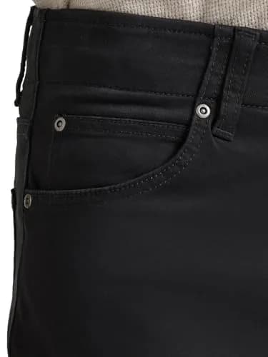 Lee Men's Extreme Motion Straight Taper Jean Black 36W x 32L | Classic Fit with Flex Waist thumbnail 3
