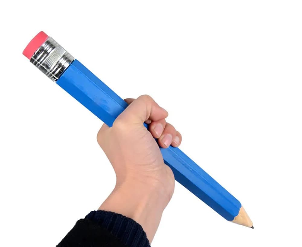 Nice Purchase Giant Wooden Jumbo Pencil 35cm (13.78in) | Novelty Writing Tool for Props & Display — Blue