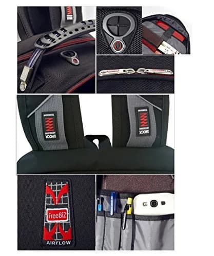 FREEBIZ 19 Inch Laptop Backpack Bag | 55L Travel Rucksack for Gaming & Large Laptops thumbnail 6