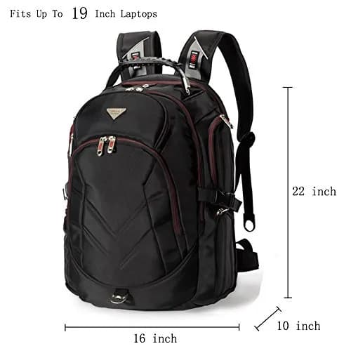 FREEBIZ 19 Inch Laptop Backpack Bag | 55L Travel Rucksack for Gaming & Large Laptops thumbnail 2
