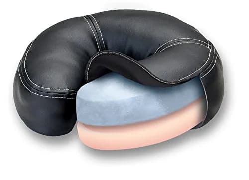 EarthLite Caress Face Cradle with Strata Pillow, Burgundy | Self-Adjusting Headrest for Massage Tables (17.1cm L x 36.2cm W x 36.2cm H) thumbnail 5