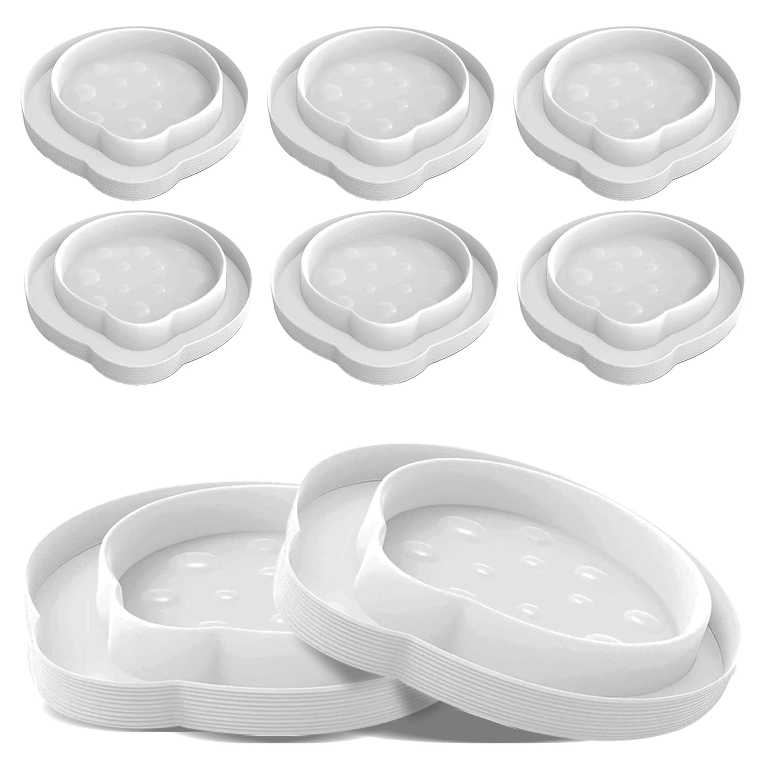 ASPECTEK Bed Bug Interceptors Pack of 8 | Pesticide-Free Insect Detectors for Furniture Legs — White