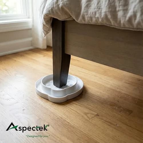 ASPECTEK Bed Bug Interceptors Pack of 8 | Pesticide-Free Insect Detectors for Furniture Legs thumbnail 7
