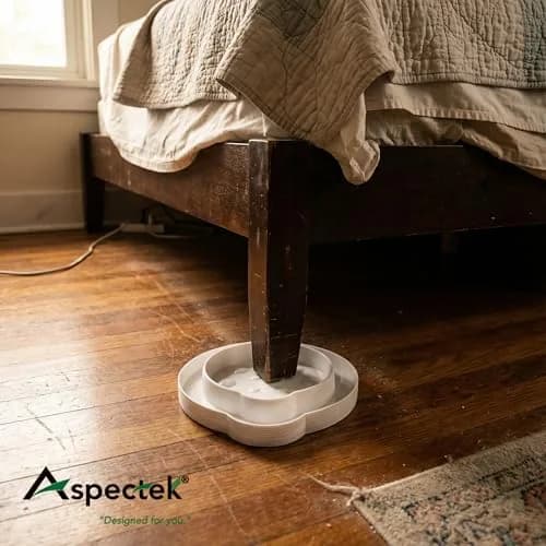 ASPECTEK Bed Bug Interceptors Pack of 8 | Pesticide-Free Insect Detectors for Furniture Legs thumbnail 9