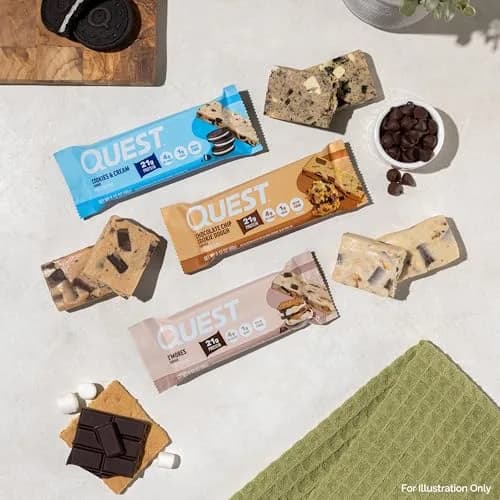 Quest Blueberry Muffin Protein Bars 2.12oz (60g) | 20g Protein, 4g Net Carbs, Gluten-Free thumbnail 6
