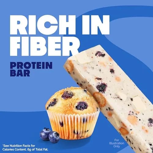Quest Blueberry Muffin Protein Bars 2.12oz (60g) | 20g Protein, 4g Net Carbs, Gluten-Free thumbnail 3