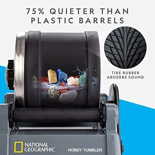 Blue Marble National Geographic Hobby Rock Tumbler Kit for Kids & Adults 8+ | Dazzling Gemstones & Jewelry thumbnail 4