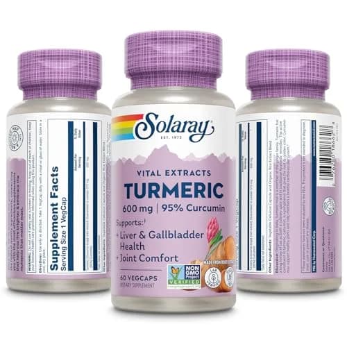 SOLARAY Turmeric One Daily 600mg | Supports Joints & Liver | Vegan, Non-GMO, Made in USA thumbnail 7