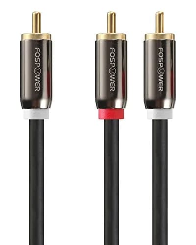 FosPower RCA Y-Adapter 6 Feet | Gold Plated Stereo Audio Splitter for Home Theater & Subwoofer thumbnail 1