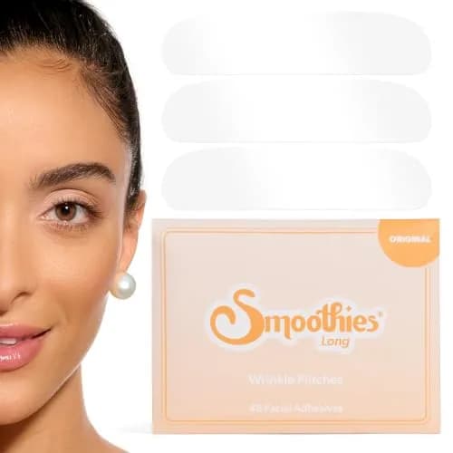 Smoothies Long Wrinkle Patches for Face Overnight | Clinically Tested & Made in USA thumbnail 1