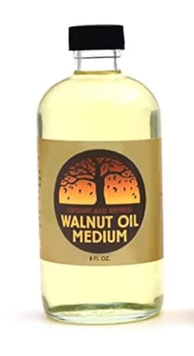 Natural Earth Paints Refined Walnut Oil 8 oz | Non-Yellowing Oil Medium for Artists & Fine Art thumbnail 1