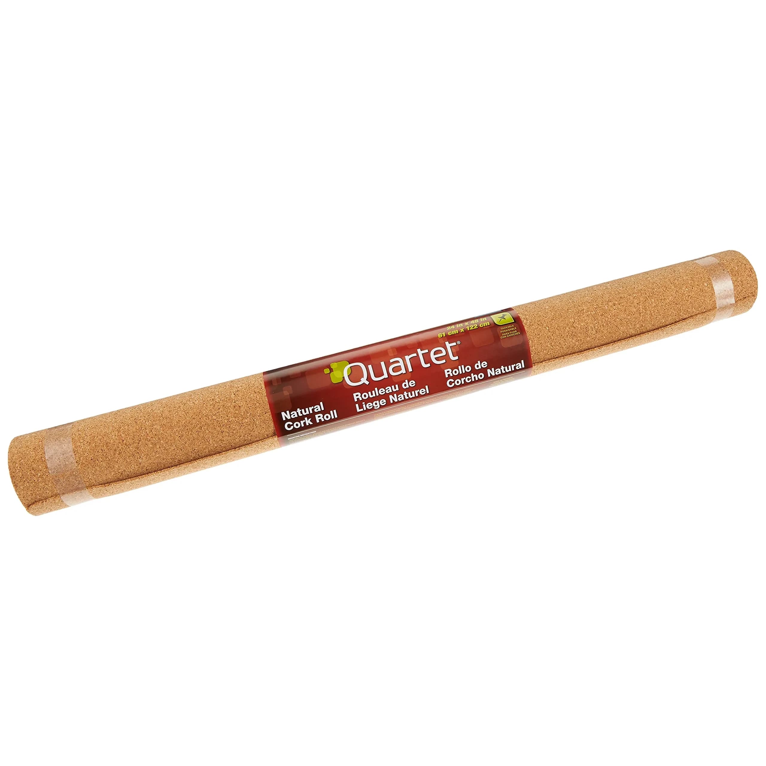 Quartet Natural Pinboard Roll 121.9 cm x 61 cm (48 x 24 inches) | Self-Healing Cork for Office & Home — 24' x 48'
