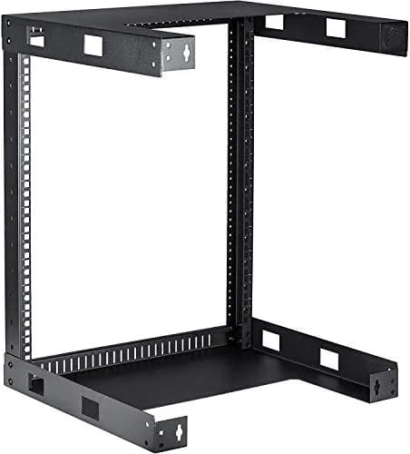 KENUCO 9U Wall Mount Open Frame Steel Network Equipment Rack 17.75 Inch Deep | Max Airflow & Easy Access thumbnail 2