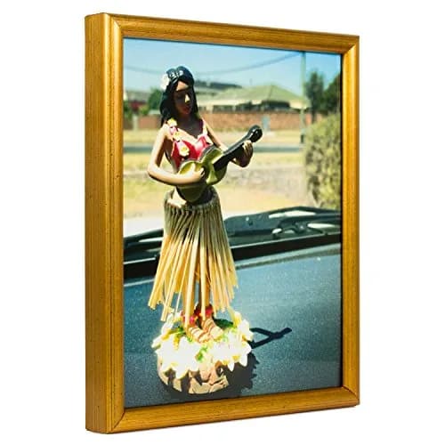 Craig Frames Bullnose 8x10-Inch Antique Gold Wall & Tabletop Picture Frame | Contemporary Solid Wood Profile thumbnail 2