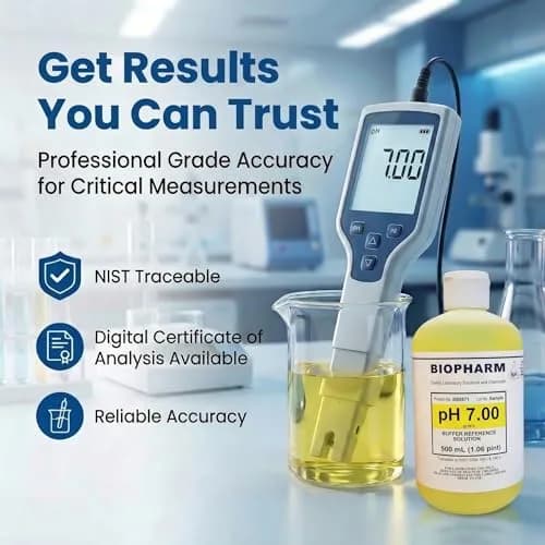 Biopharm pH Calibration Buffer 3-Pack | NIST Traceable Solutions for Accurate pH Meter Calibration thumbnail 4