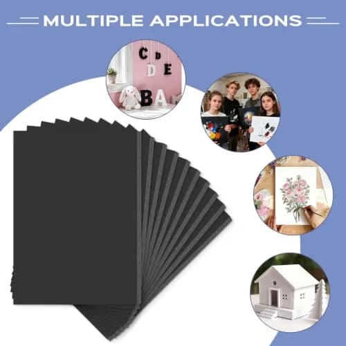 Golden State Art 25 Pack 11x14 Foam Boards 3/16Inch Thickness Black Foam Poster Boards for Presentation Signage Sheet for School Crafts Office Art Projects | Lightweight, Acid-Free, 25 Sheets thumbnail 4