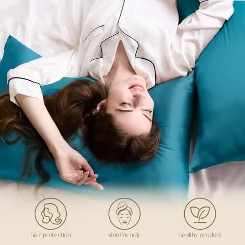 ZIMASILK 100% Pure Mulberry Silk Pillow Cases for Hair and Skin, King thumbnail 4