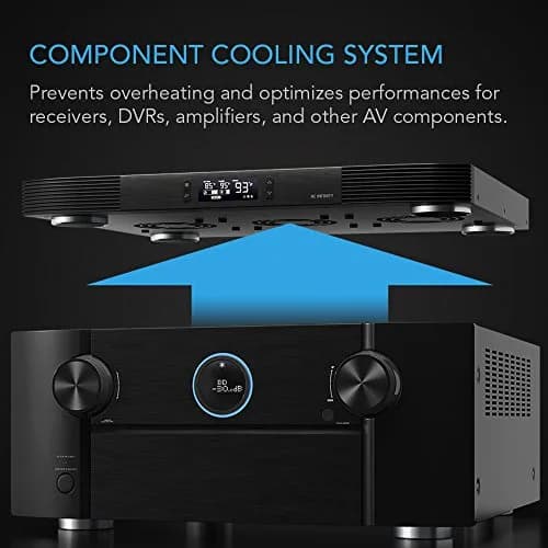 AC Infinity AIRCOM T9 Quiet Cooling Fan System 43cm (17 in) Top-Exhaust | Smart Controller with LCD Thermostat & 210 CFM Airflow thumbnail 2