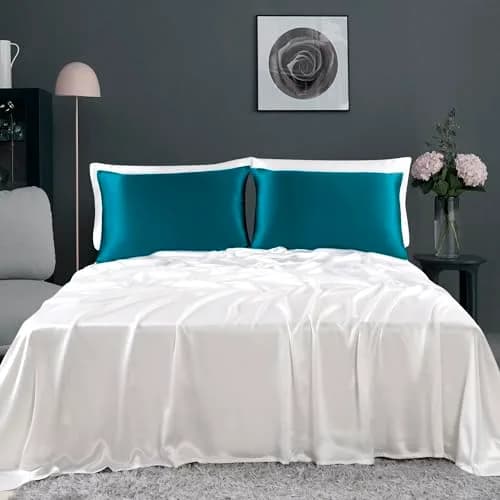 ZIMASILK 100% Mulberry Silk Pillow Case Queen | Hypoallergenic, Breathable & Gentle on Hair & Skin thumbnail 8