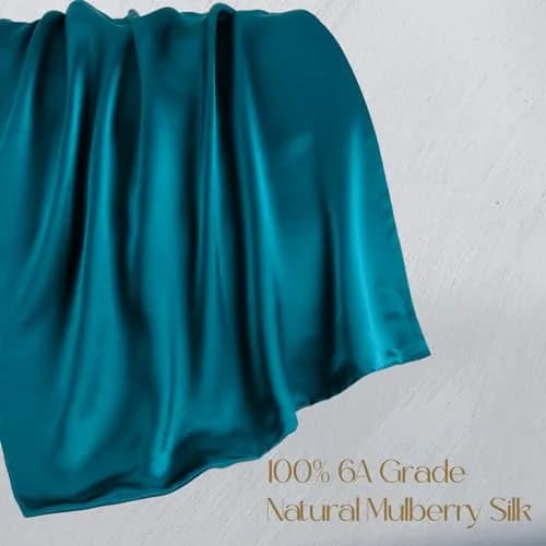 ZIMASILK 100% Mulberry Silk Pillow Case Queen | Hypoallergenic, Breathable & Gentle on Hair & Skin thumbnail 2
