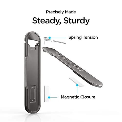 Spigen Universal Phone Grip, Kickstand Stand Strong Adhesive Secure Hold | Minimalist Metal Design thumbnail 7