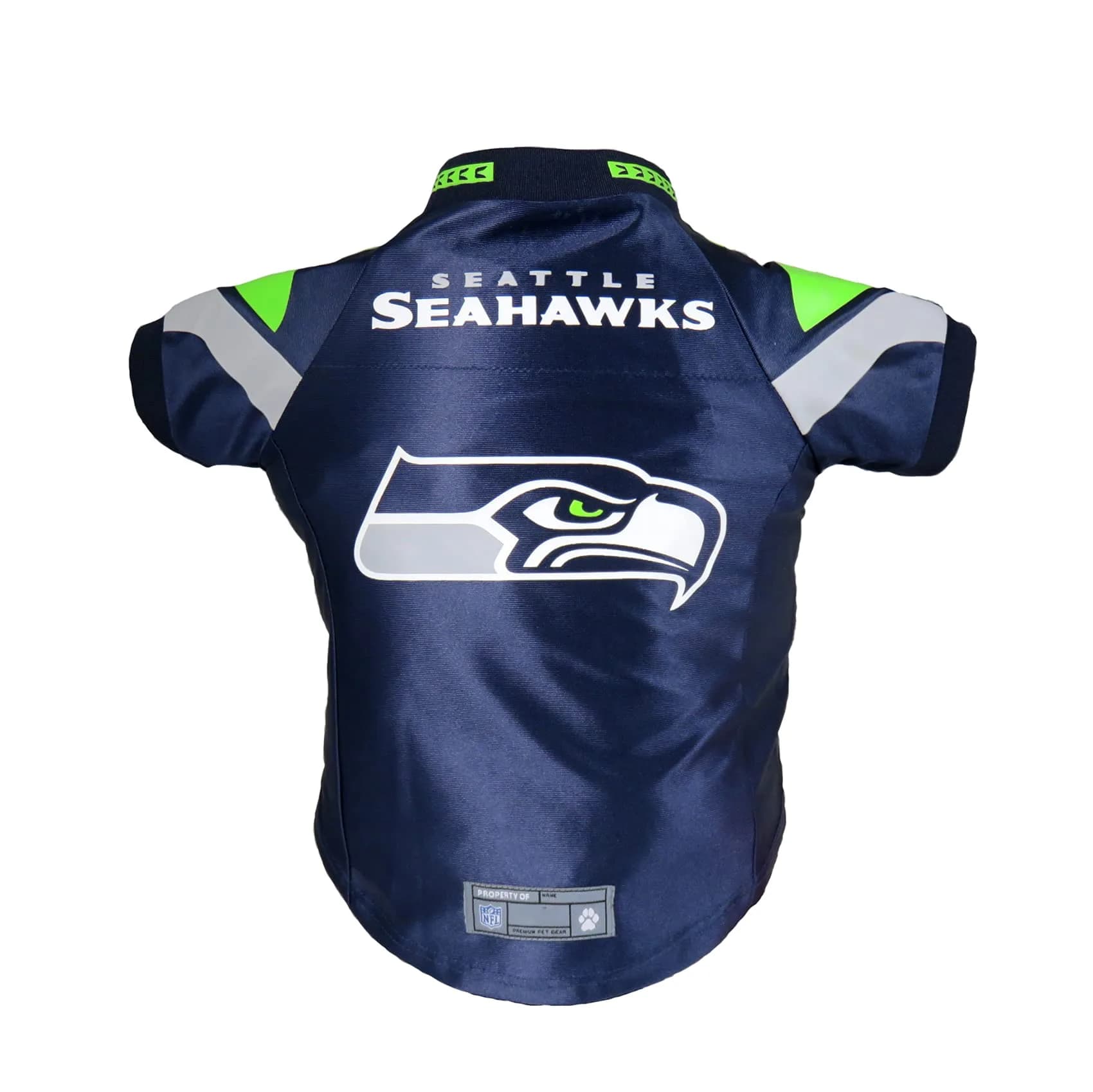 Littlearth NFL Seattle Seahawks Premium Pet Jersey, Small | Team Color, Authentic NFL Style - main product image