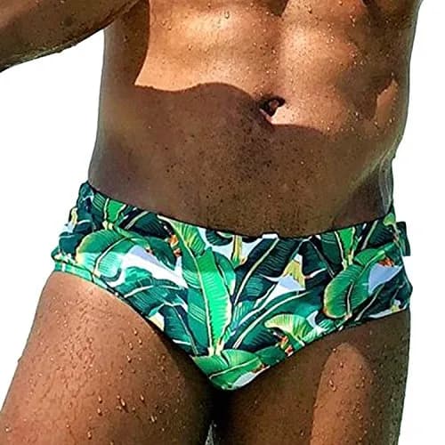 Taddlee Men Swimwear Classic Cut Green | Sexy Surf Board Shorts (34cm Waist) thumbnail 1