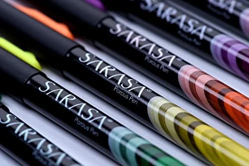 Zebra Pen Sarasa Fineliner Pen 0.8mm Green 12 Count | Smooth Ink Flow for Artists & Students thumbnail 2