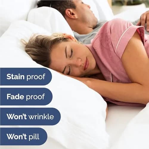 CGK Unlimited Full Size 4 Piece Sheet Set | Breathable & Cooling Microfiber Sheets - White thumbnail 5