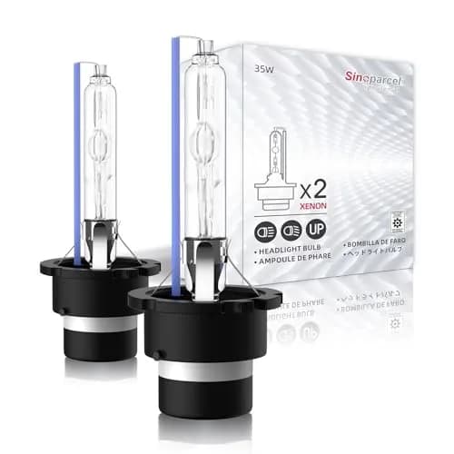Sinoparcel D4S Xenon HID Headlight Bulbs 8000K 35W 3600LM | High Low Beam Replacement Lights (2-Pack) thumbnail 1